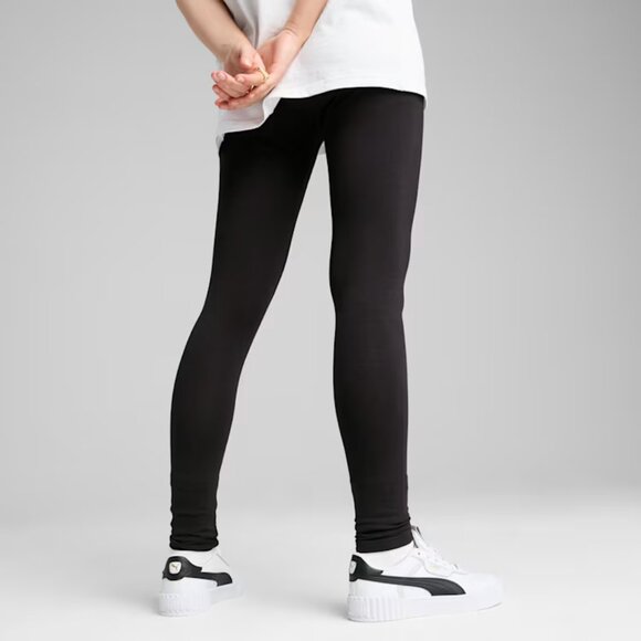 NEW PUMA Women Essentials Black Logo Leggings - Picture 3 of 5